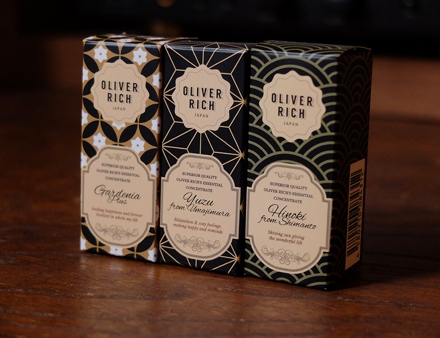 Oliver Rich Japan packaging